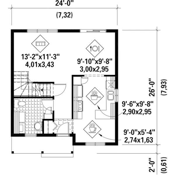 Victorian House Plan First Floor - Elise Creek Prairie Home 126D-0942 - Search House Plans and More