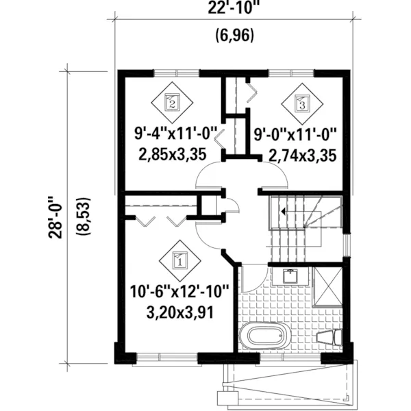 Modern House Plan Second Floor - Gates Prairie Modern Home 126D-0956 - Search House Plans and More