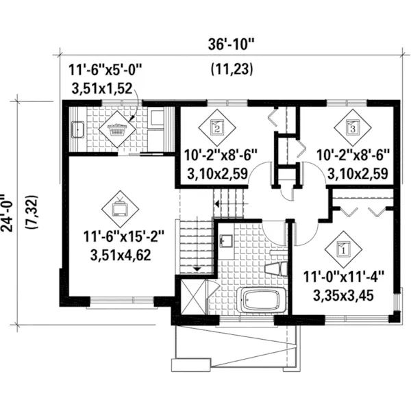 Craftsman House Plan Second Floor - Dillon Modern Prairie Home 126D-0972 - Search House Plans and More