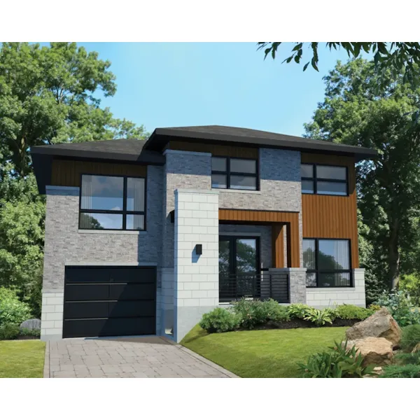 Craftsman House Plan Front of Home - Dillon Modern Prairie Home 126D-0972 - Search House Plans and More