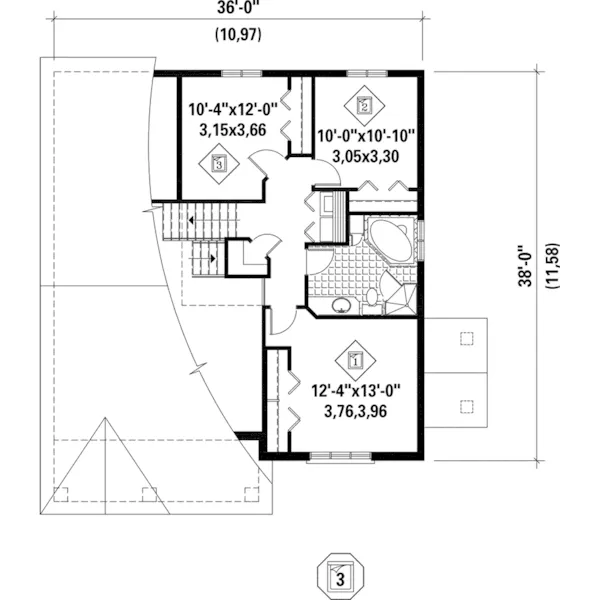 Country House Plan Second Floor - Greenwich Hill Country Home 126D-0977 - Search House Plans and More