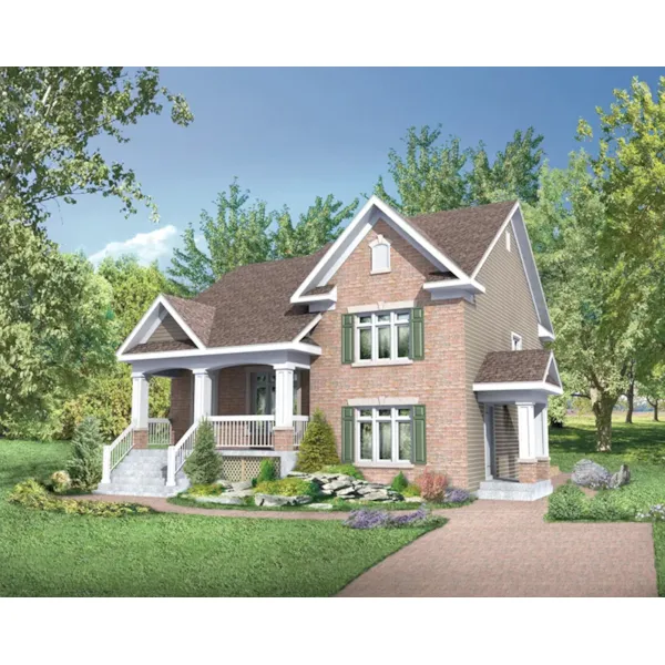 Country House Plan Front of Home - Greenwich Hill Country Home 126D-0977 - Search House Plans and More