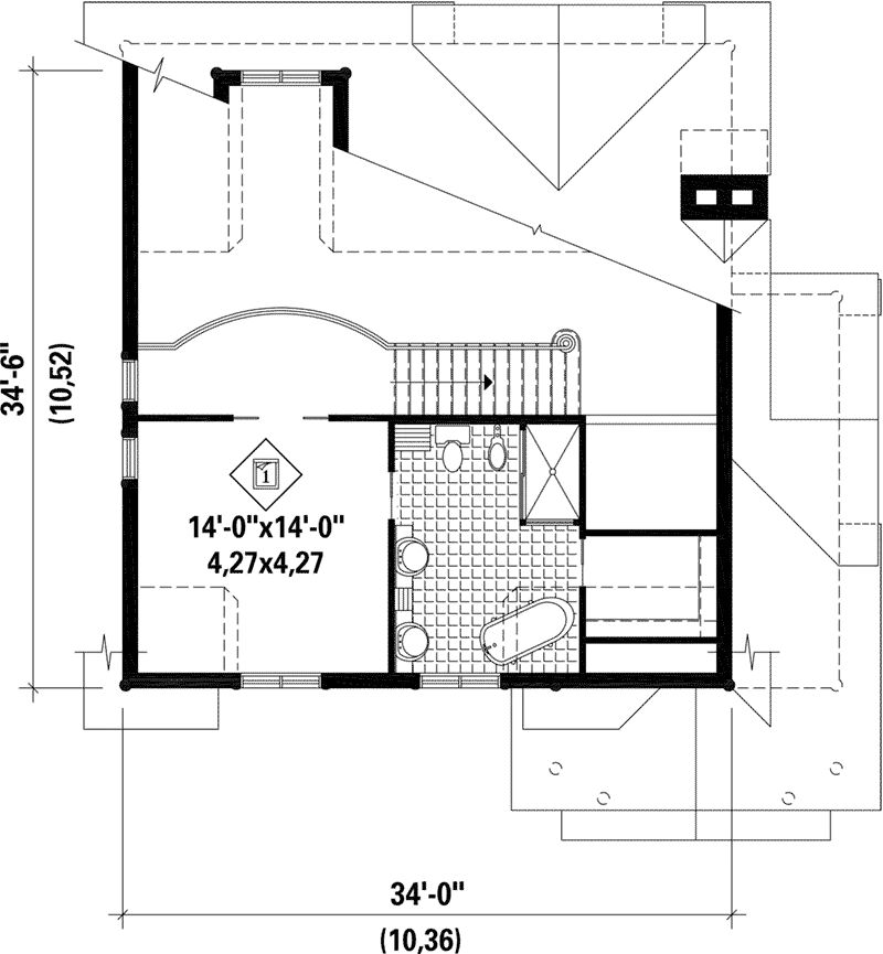 Craftsman House Plan Second Floor - Snow Mountain Luxury Home 126D-0989 - Shop House Plans and More