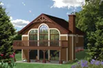 A-Frame House Plan Front of House 126D-0998