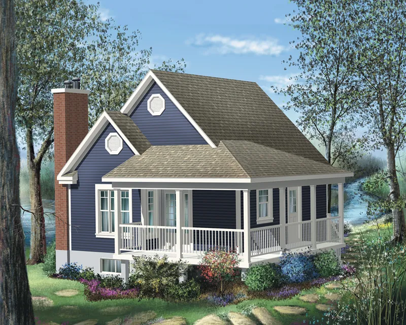 Country House Plan Front of Home - Caylin Country Cottage 126D-0999 - Search House Plans and More
