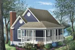 Country House Plan Front of Home - Caylin Country Cottage 126D-0999 - Search House Plans and More