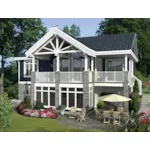 Lake House Plan Front of Home - Thurmond Bay Waterfront Home 126D-1001 - Shop House Plans and More