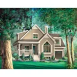 European House Plan Front of Home - Matheson Cove Country Home 126D-1015 - Shop House Plans and More