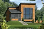 Mountain House Plan Front of Home - Milo Rustic Contemporary Home 126D-1016 - Shop House Plans and More