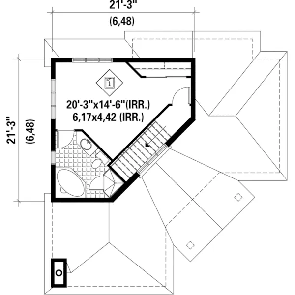 Country House Plan Second Floor - Robbins Bay Country Home 126D-1017 - Shop House Plans and More