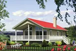 Beach & Coastal House Plan Front of Home - Port Delta Vacation Home 126D-1019 - Shop House Plans and More