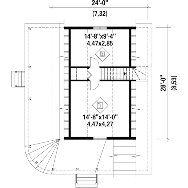 Country House Plan Second Floor - Jacque Creek Country Home 126D-1024 - Search House Plans and More