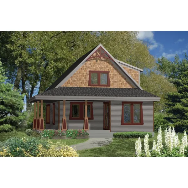 Country House Plan Front of Home - Hideout Hill Craftsman Home 126D-1026 - Search House Plans and More