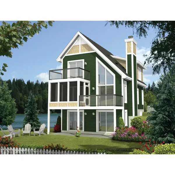 Victorian House Plan Front of Home - Bethany Bay Waterfront Home 126D-1033 - Search House Plans and More