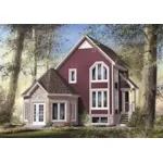 European House Plan Front of Home - Clara Hill Contemporary Home 126D-1036 - Search House Plans and More