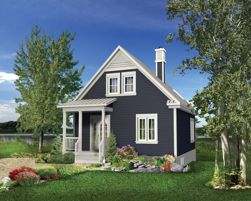 Southern House Plan Front of Home - Mullen Bay Country Cottage 126D-1039 - Shop House Plans and More
