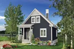 Victorian House Plan Front of Home - Mullen Bay Country Cottage 126D-1039 - Shop House Plans and More