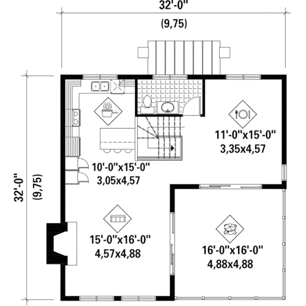 Lake House Plan Second Floor - Mission Lake Modern Home 126D-1042 - Shop House Plans and More