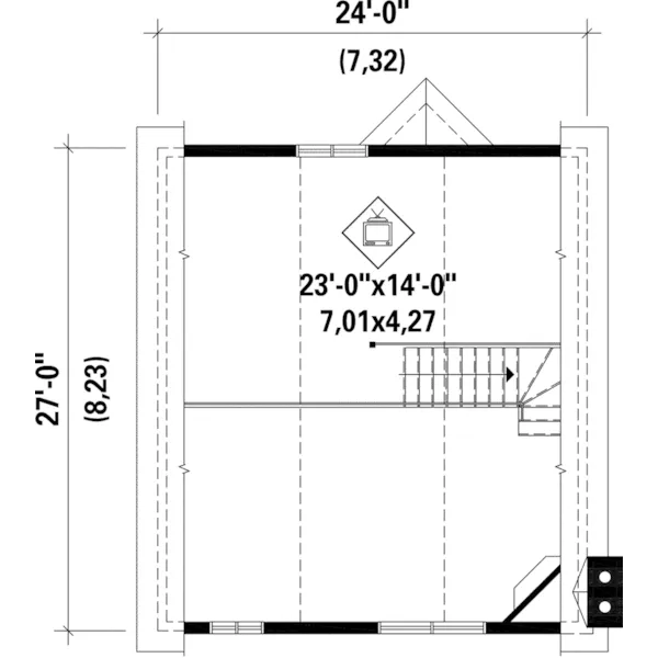 Country House Plan Second Floor - Meadowflatts Country Cottage 126D-1044 - Shop House Plans and More