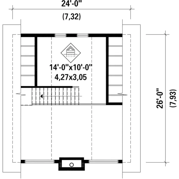 Lake House Plan Second Floor - Lost Creek Vacation Home 126D-1045 - Shop House Plans and More