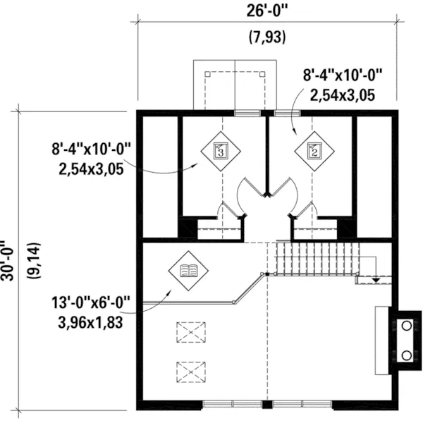 Vacation House Plan Second Floor - Lucia Cove Lake Home 126D-1049 - Shop House Plans and More