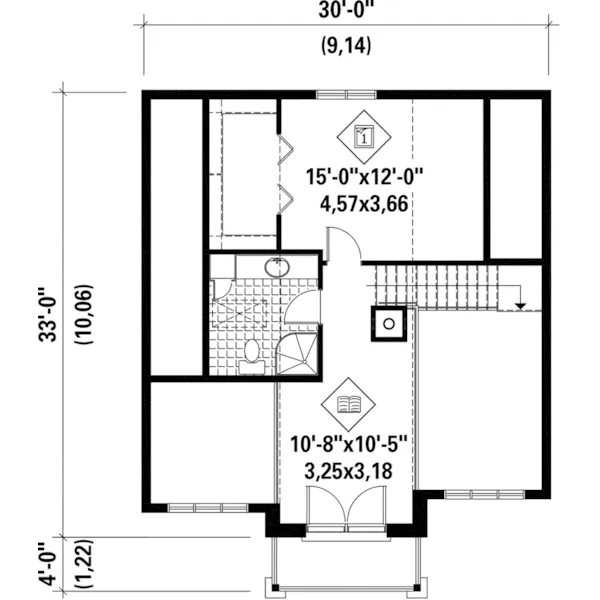 Country House Plan Second Floor - Lookout Point Craftsman Home 126D-1052 - Shop House Plans and More