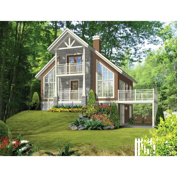 Country House Plan Front of Home - Lookout Point Craftsman Home 126D-1052 - Shop House Plans and More