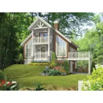 Country House Plan Front of Home - Lookout Point Craftsman Home 126D-1052 - Shop House Plans and More