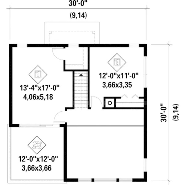 European House Plan Second Floor - Highland Shores Modern Home 126D-1053 - Search House Plans and More