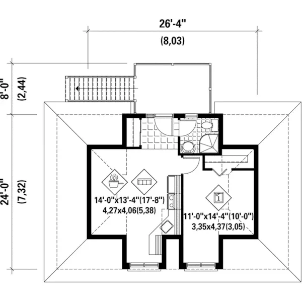 Victorian House Plan Second Floor - Cramer Apartment Garage 126D-1060 - Search House Plans and More