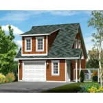 Victorian House Plan Front of Home - Elmer Apartment Garage 126D-1062 - Search House Plans and More