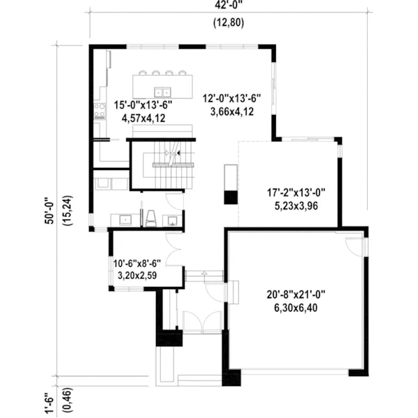 Modern House Plan First Floor - Kiefer Beach Modern Home 126D-1070 - Search House Plans and More