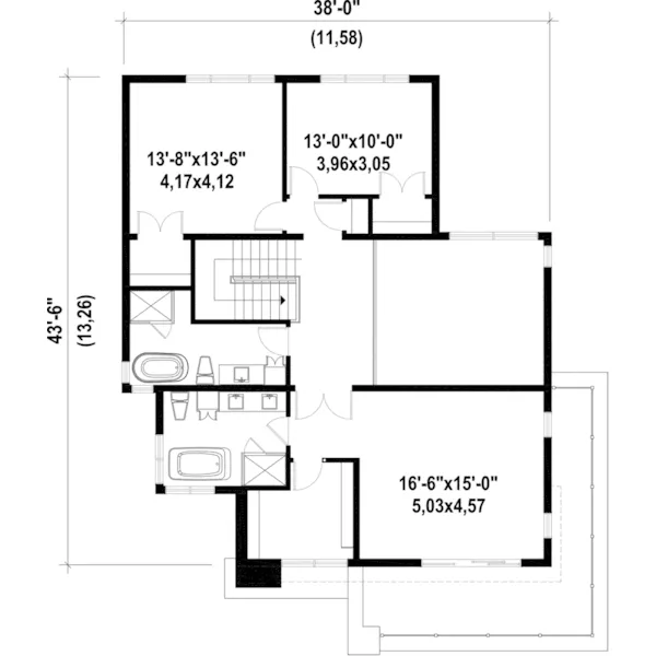 Modern House Plan Second Floor - Kiefer Beach Modern Home 126D-1070 - Search House Plans and More