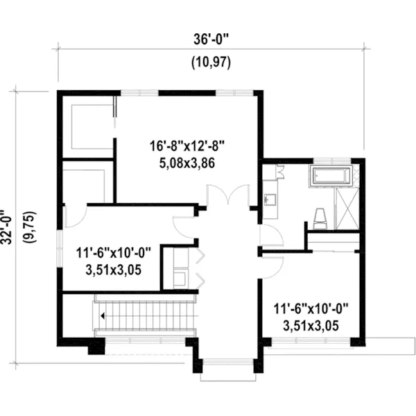 Contemporary House Plan Second Floor - Kona Cove Modern Home 126D-1071 - Search House Plans and More