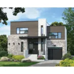 Contemporary House Plan Front of Home - Modesta Modern Home 126D-1074 - Shop House Plans and More