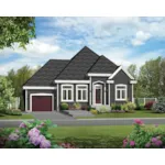 Country House Plan Front of Home - Scarsdale Hill Traditional Home 126D-1080 - Shop House Plans and More