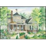 Front of Home - Tara Vista Victorian Home 126D-1083 - Shop House Plans and More