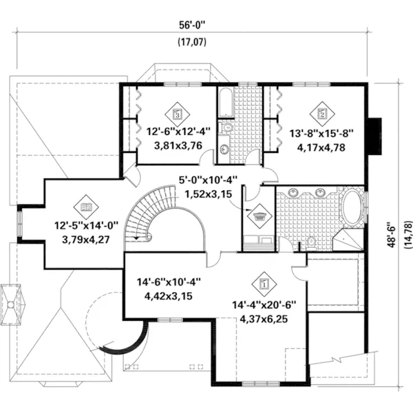 Luxury House Plan Second Floor - Heaton Place Luxury Home 126D-1103 - Search House Plans and More