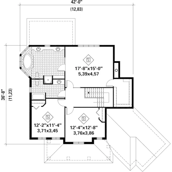 Victorian House Plan Second Floor - Kennedy Traditional Home 126D-1104 - Search House Plans and More