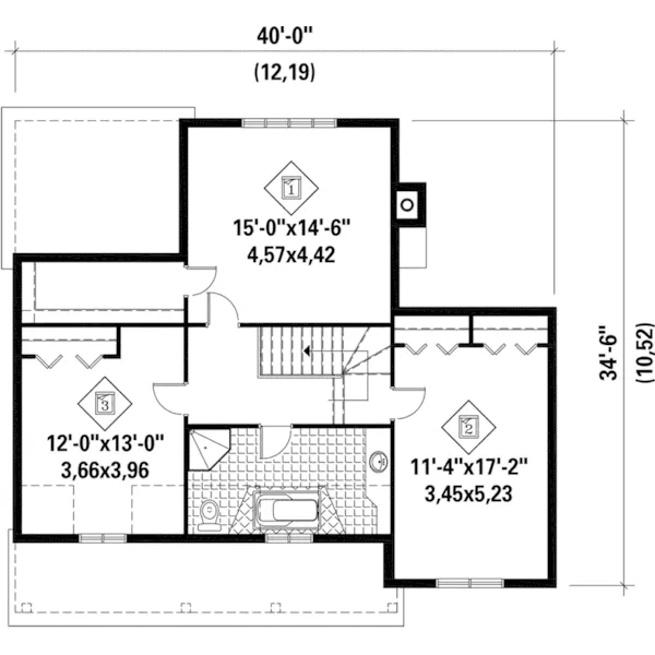 Arts & Crafts House Plan Second Floor - Mollys Farm Country Home 126D-1114 - Shop House Plans and More