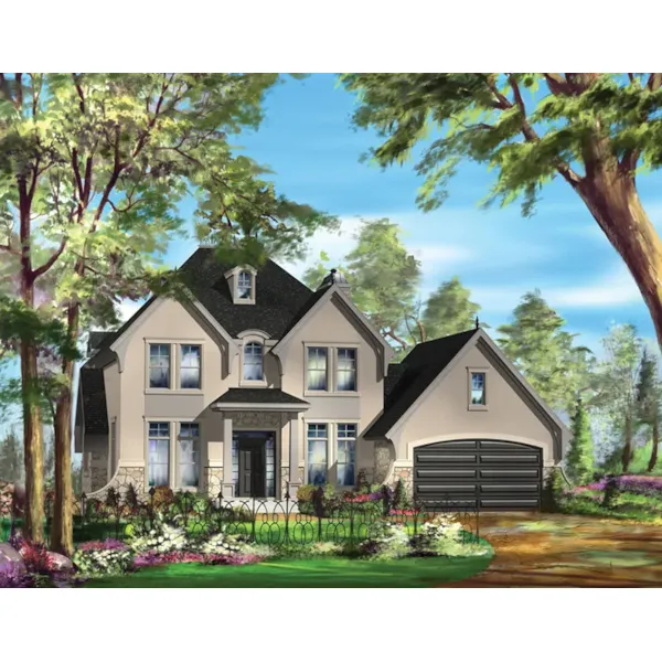 Country French House Plan Front of Home - Orton Traditional Home 126D-1117 - Shop House Plans and More