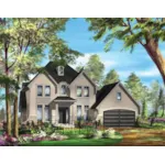 Country French House Plan Front of Home - Orton Traditional Home 126D-1117 - Shop House Plans and More