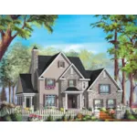 Craftsman House Plan Front of Home - Patton Place Traditional Home 126D-1118 - Shop House Plans and More