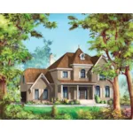 European House Plan Front of Home - Richert Bay European Home 126D-1121 - Shop House Plans and More