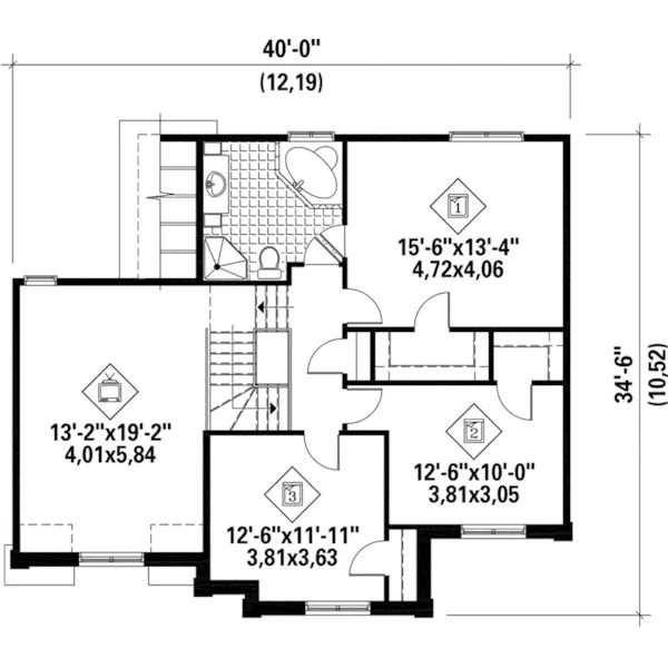 Country House Plan Second Floor - Gillagan Traditional Home 126D-1138 - Search House Plans and More