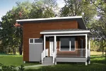 Contemporary House Plan Front of House 126D-1148