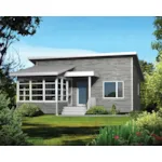 Ranch House Plan Front of Home - Sona Cove Modern Cabin 126D-1150 - Shop House Plans and More