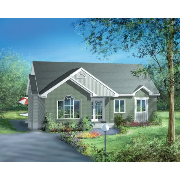 Cabin & Cottage House Plan Front of Home - 126D-1202 | House Plans and More