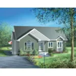 Cabin & Cottage House Plan Front of Home - 126D-1202 | House Plans and More