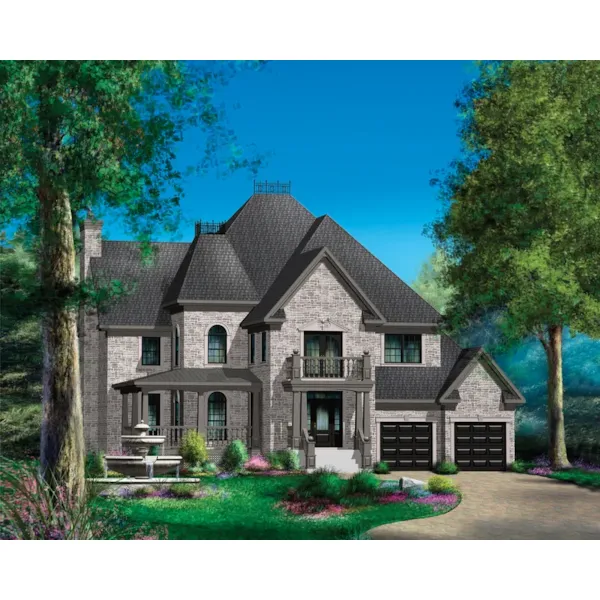 European House Plan Front of Home - 126D-1236 | House Plans and More